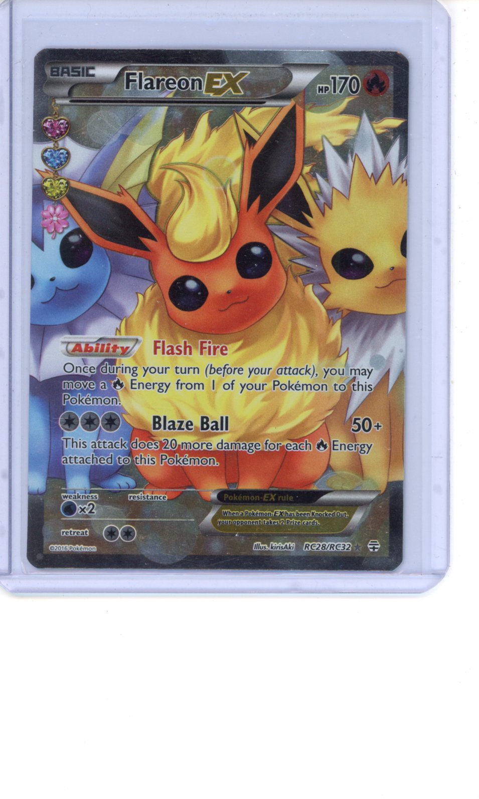 Flareon EX #RC28 Pokemon Generations MP