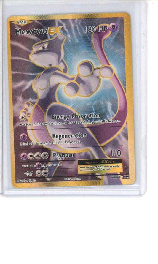 Mewtwo EX #103 Pokemon Evolutions NM