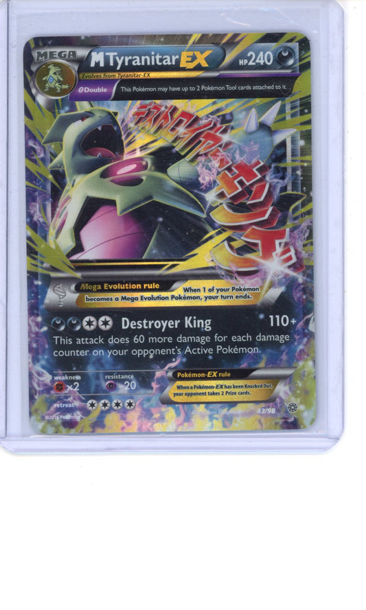 M Tyranitar EX #43 Pokemon Ancient Origins HP