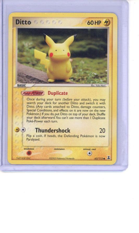 Ditto (Pikachu) #63 Pokemon Delta Species MP