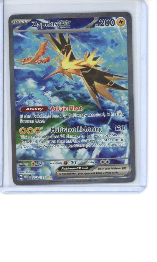 Zapdos ex 202 Pokemon 151 NM