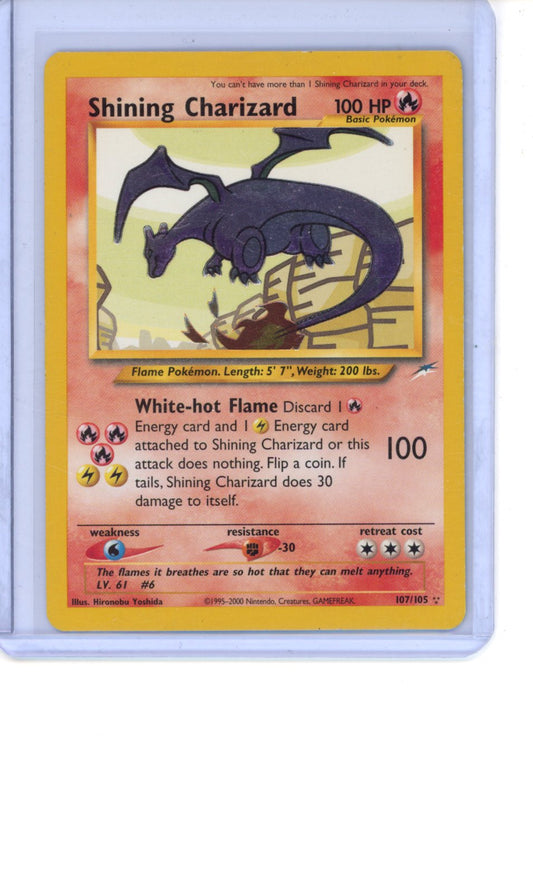 Shining Charizard #107 Pokemon Neo Destiny LP+