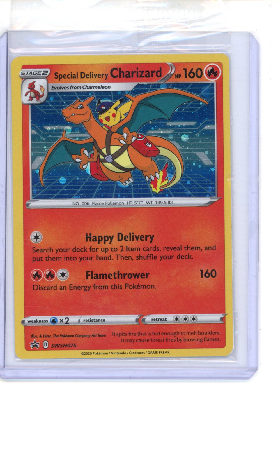 Special Delivery Charizard #SWSH075 Pokemon Promo NM