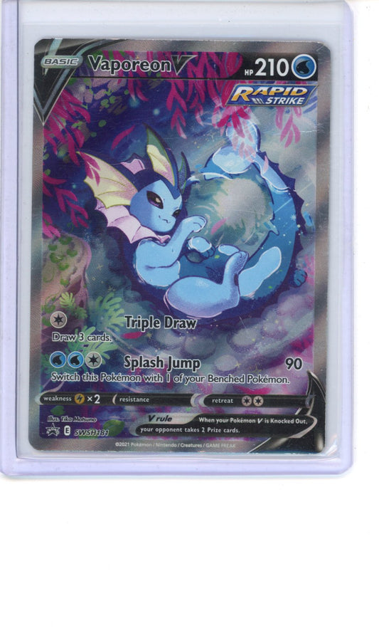 Vaporeon V #SWSH181 Pokemon Promo DMG