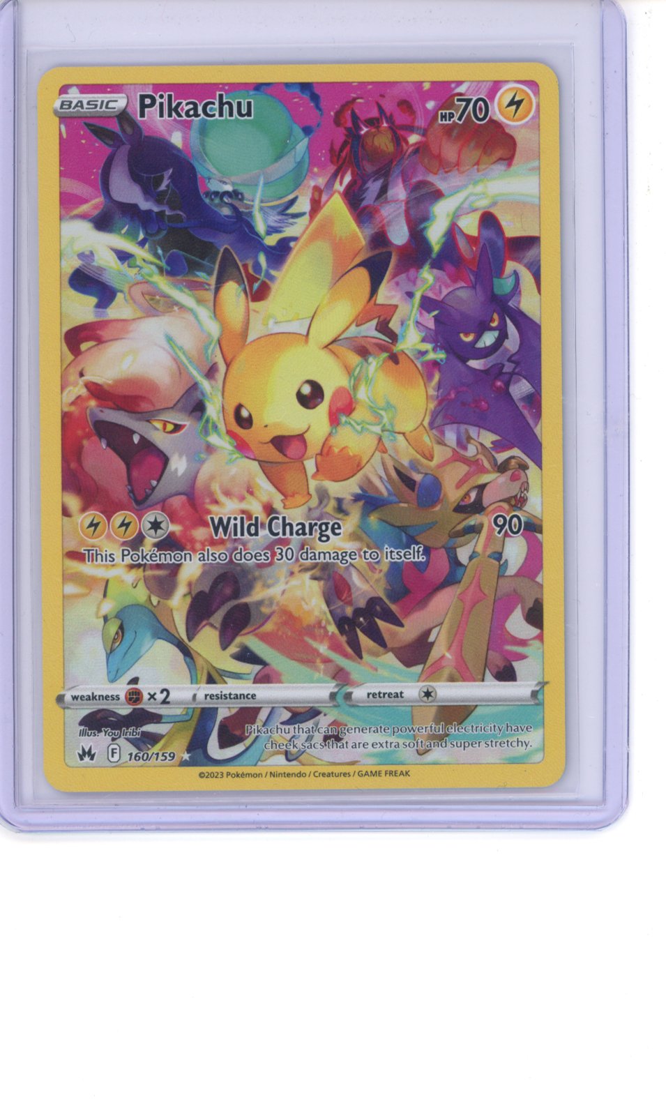 Pikachu #160 Pokemon Crown Zenith NM