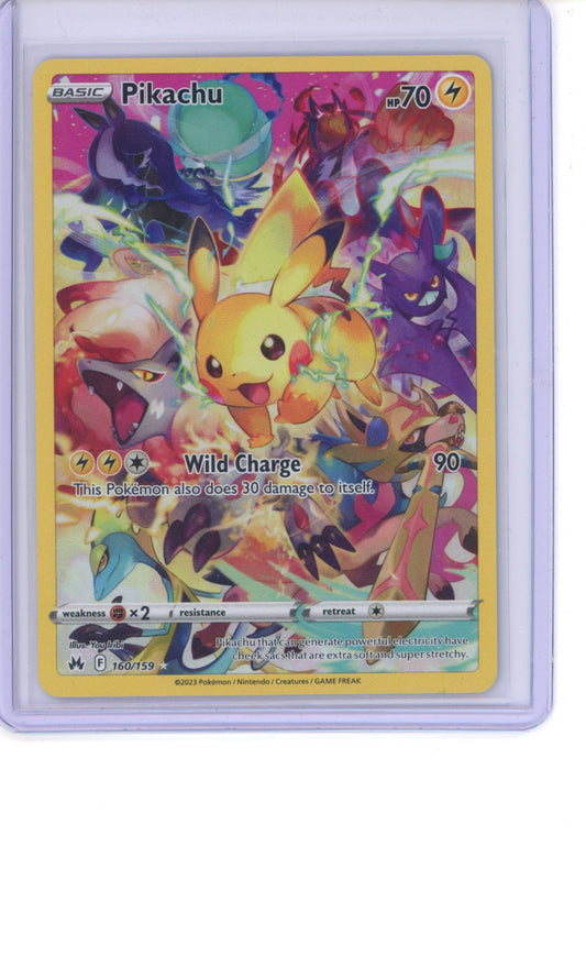 Pikachu #160 Pokemon Crown Zenith NM