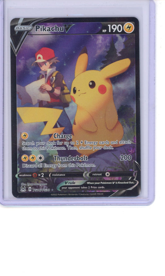 Pikachu V #TG16 Pokemon Lost Origin NM