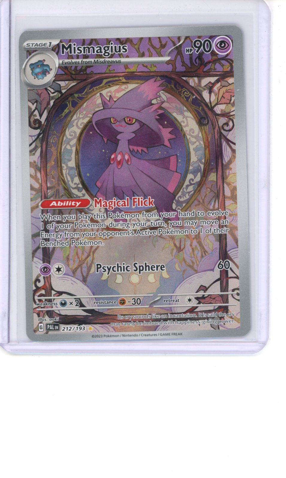 Mismagius #212 Pokemon Paldea Evolved NM