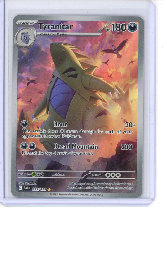 Tyranitar #222 Pokemon Paldea Evolved NM