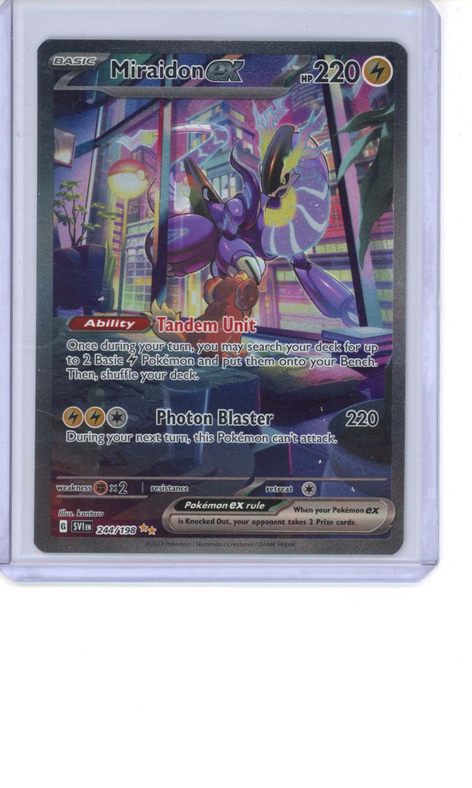 Miraidon ex #244 Pokemon Scarlet & Violet NM