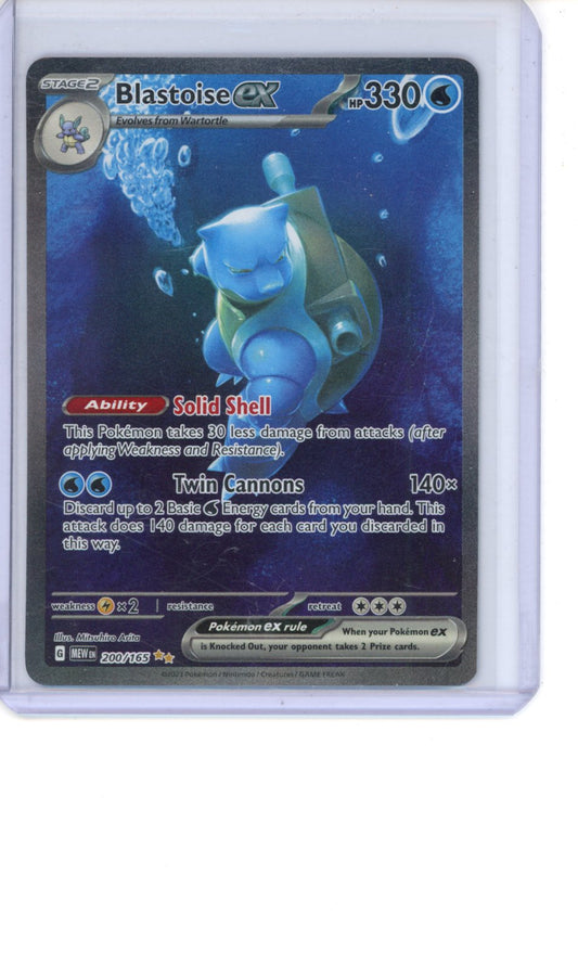 Blastoise ex #200 Pokemon Scarlet & Violet 151 NM