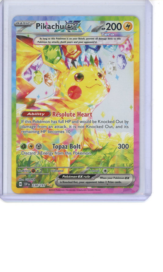 Pikachu ex #238 Pokemon Surging Sparks NM