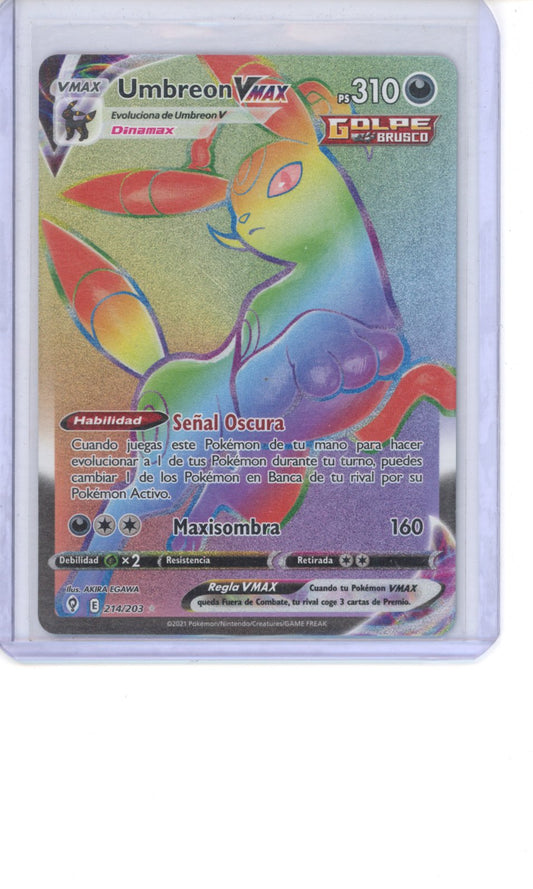Umbreon VMAX SPANISH #214 Pokemon Evolving Skies NM