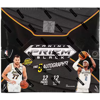 2024-25 Panini Prizm Black Basketball Hobby Box