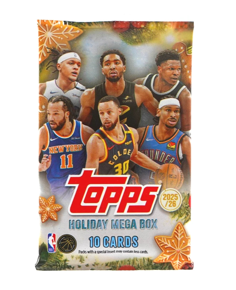 2025-26 Topps Holiday Mega Box Basketball Single Pack