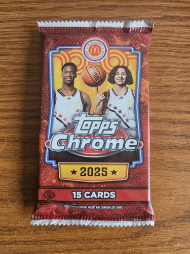 2025 Topps Chrome McDonald's All American Basketball Single Pack