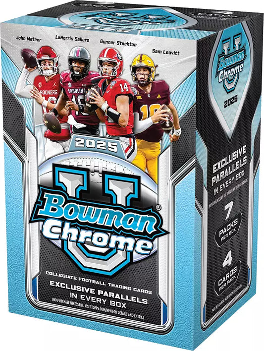 2025 Topps Bowman University Chrome Football Value Box